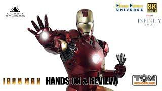 Queen Studios 14 Scale Iron Man Mark III Collectibles Statue Hands on & Review