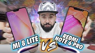 Xiaomi MI 8 LITE vs REDMI NOTE 6 PRO Qual comprar?? - COMPARATIVO COMPLETO