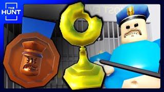 THE HUNT HOW TO GET THE BADGE FROM BARRYS PRISON RUN OBBY ROBLOX THE HUNT EVENT 2024