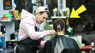 FAKE BARBER PRANK  GIVING STRANGERS BAD HAIRCUTS