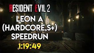 Resident Evil 2 Remake - Leon A Hardcore S+ Speedrun 11949