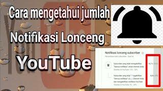 cara mengetahui jumlah Lonceng youtube