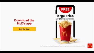 Get Free Large Fries When You Download the App