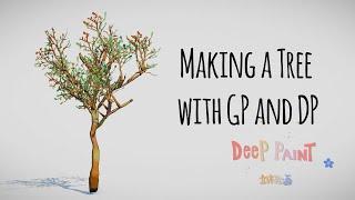 Making a Tree with Grease Pencil with Deep Paint