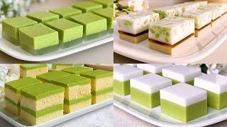 4 Pandan Agar-agar Recipes  4款香兰燕菜糕食谱