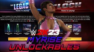 WWE 2K23 ALL MYRISE UNLOCKABLES