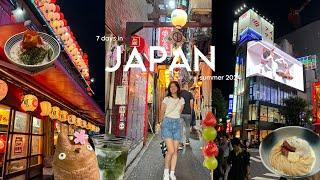 japan vlog   first time in tokyo what i eat udon matcha sushi teamlab exploring kichioji