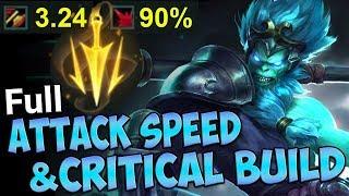 LETHAL TEMPO FULL ATTACK SPEEDCRITICAL WUKONG NEW RUNES BUILD For Season 8