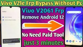 How To Frp Bypass Vivo V21e V2061 Without Pc  Vivo V21e Frp Remove Kese Kare