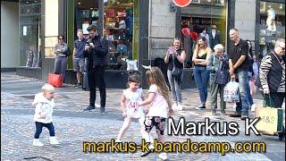 Kids Can’t Resist Busker’s Groove in Inverness - ‘Jumping Jack Flash’ Stones