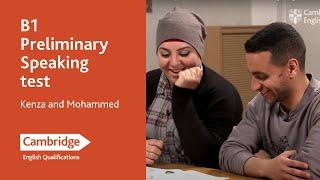 B1 Preliminary Speaking test - Kenza and Mohammed  Cambridge English