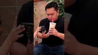 Dad In Milk Tea Prank ️