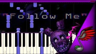 FNAF SONG TryHardNinja - Follow Me Piano Tutorial by Danvol - Synthesia HD