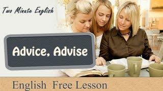 Advice Advise - Best way to learn English Grammar