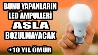 BU YÖNTEMLE LED AMPULLERİNİZİ ÖLÜMSÜZ YAPIN