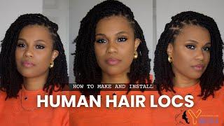 How to Make and Install Human Hair Locs Using YWigs Springy Afro Twist Hair