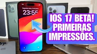 IOS 17 BETA Nova Central de controle . Novos ícones 🫣. Primeiras impressões.