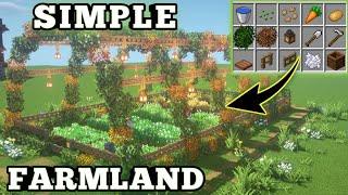 Minecraft Simple Farm Design  Minecraft Farm Design  Minecraft Aesthetic Farm Design  Minecraft