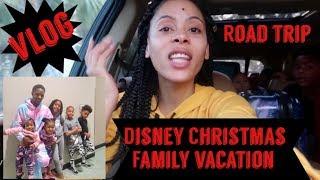 Mom of 5 Vlog Disney Family Christmas Vacation Road trip Chronicles