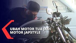 Keren Ini Modifikasi Sepeda Motor Tua Berdesain Japstyle