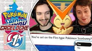 FIRE RANDOMIZED STARTERS?  Pokémon Sword Randomized Cagelocke #1