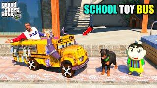 Franklin & Shinchan Buy Mini School Toy Bus Car in GTA 5  JNK GAMER