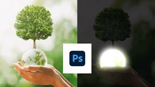 Glow effect photoshop tutorial  glowing object #gloweffect