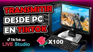  Cómo TRANSMITIR  en TIKTOK desde PC   Tiktok Live Studio  TUTORIAL 2024 