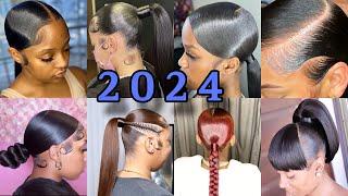 2024 Must-Try InstagramTikTok Most Trending Sleek Ponytail Hairstyles For Black Women  Cute