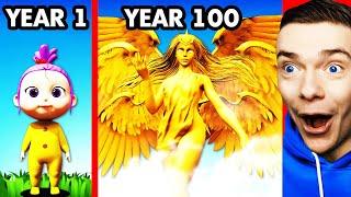 Surviving 100 YEARS From GIRL TO GODDESS Life Simulator