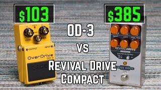 Boss OD-3 vs Revival Drive Compact  Overdrive Pedal Review and Comparison