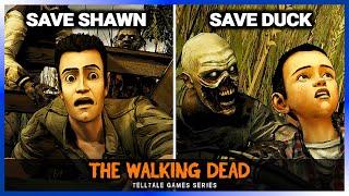 Save Duck vs Save Shawn - All Choices - The Walking Dead Game 4K 60FPS