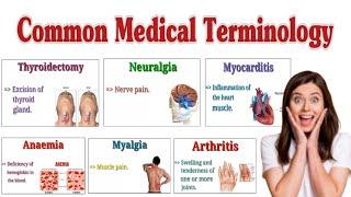 Common Medical Terms  Medical Terminology  Part-1