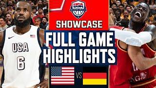 Team USA vs Germany Full Game Highlights July 22 2024  USA Basketball Showcase  Olympics 2024