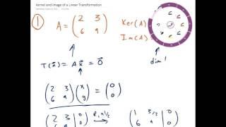 Kernel and Image of a Linear Transformation   Example 1  Linear Algebra  Griti