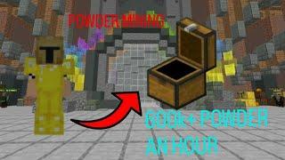 How to get INSANE Powder Rates Hypixel Skyblock