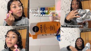 arrume-se comigo para a escola  Grwm.