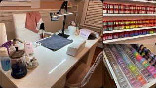 Nail Desk Tour  Nail Tech Desk Organization Tips