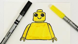 LEGO KAWAII FIGUR zeichnen  Ist das ein Roboter?