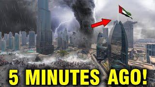 Shocking See How Dubai Is Swallowed By Water The Wrath Of God  Jesus Is Coming