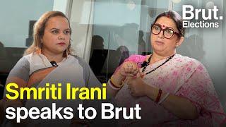 Union Minister Smriti Irani speaks to Brut @SmritiIrani