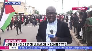 Members Of Islamic Movement in Nigeria Hold Peaceful March In Gombe State
