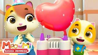 Kejutan Balon Untuk Ibu Kucing  Lagu Balon Anak-anak  MeowMi Family Show Bahasa Indonesia