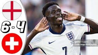 England vs Switzerland 1-1 Pen 5-3- All Goals & Highlights - Euro 2024 Saka Goal