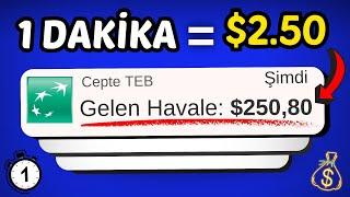 SİTEYİ AÇIK TUTARAK HER DAKİKA $2.5 PARA KAZAN  - İnternetten Para Kazanma Yolları 2024