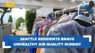 Air quality affected by wildfire smoke doesnt stop Seattleites from getting outside
