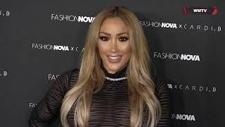 Nikki Mudarris arrives at Fashion Nova x Cardi B Launch Party