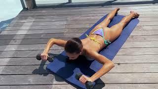 Bikini Back Exercise With Weights