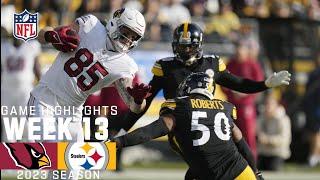 Arizona Cardinals vs. Pittsburgh Steelers  2023 Week 13 Game Highlights