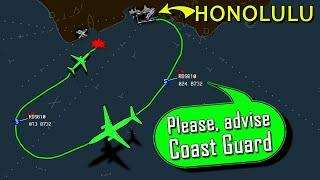 Transair B732 Ditches into Ocean off Honolulu  We cant maintain altitude